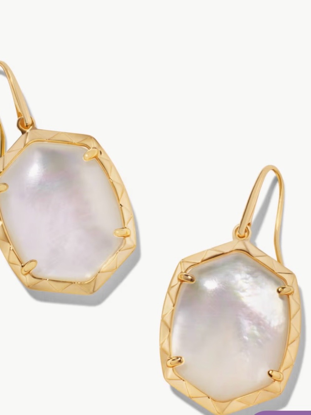 Kendra Scott Daphne Mother of Pearl Drop Earrings - Gold